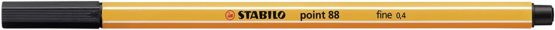 Fineliner - STABILO point 88 Wallet of 10 Assorted Office Colours Black/Blue/Red/Green - Image 2
