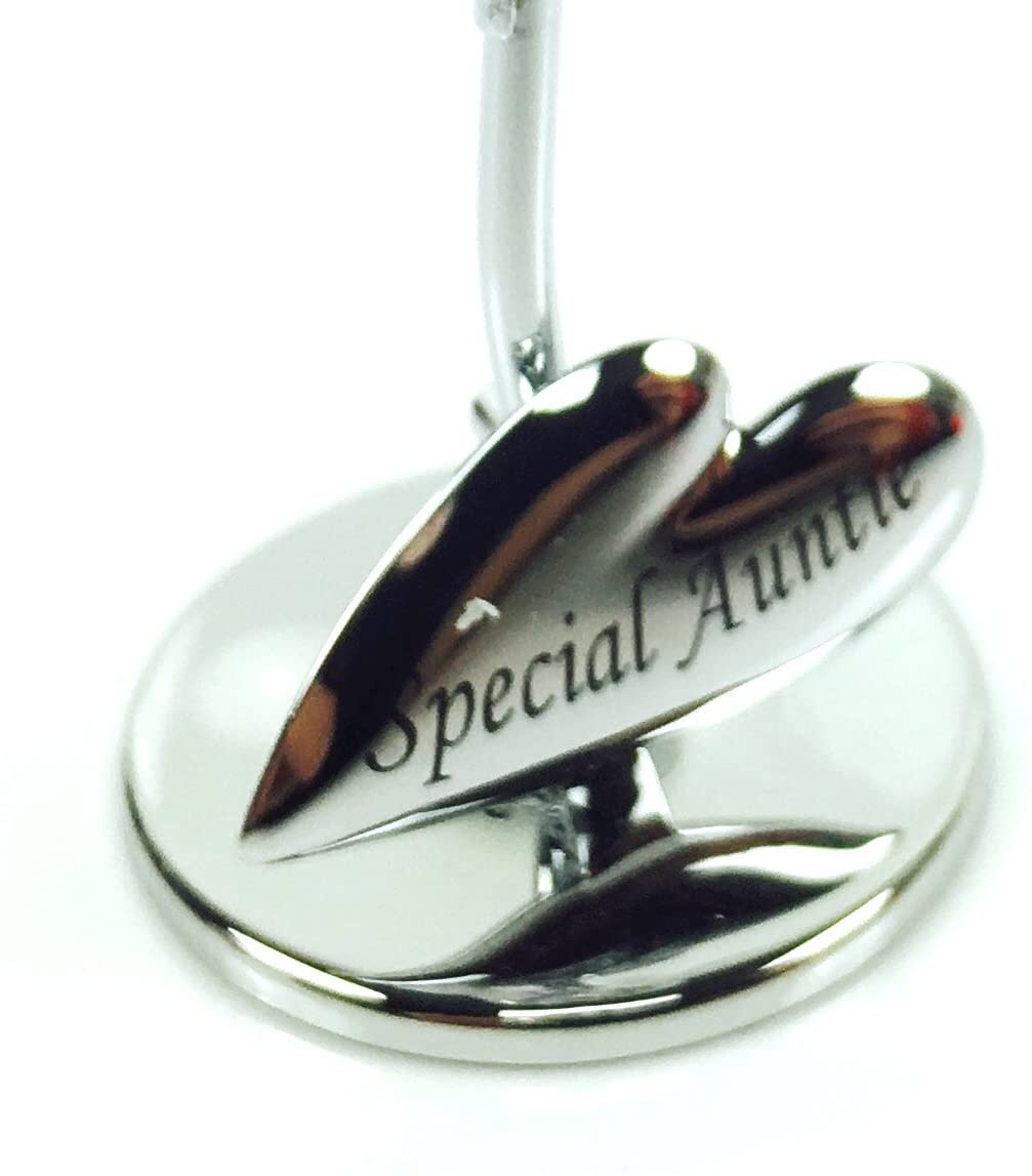 Crystocraft Celebration Rose - Special Auntie, Silver - Image 2