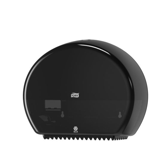 Tork W5509 Jumbo Toilet Paper Roll Plastic Dispenser, Black