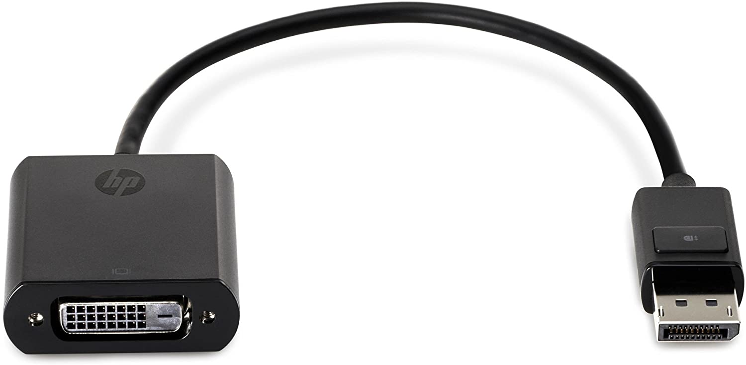 FH973AA HP FH973AA Display Port to DVI-D Adapter, Black, 7.5 inches
