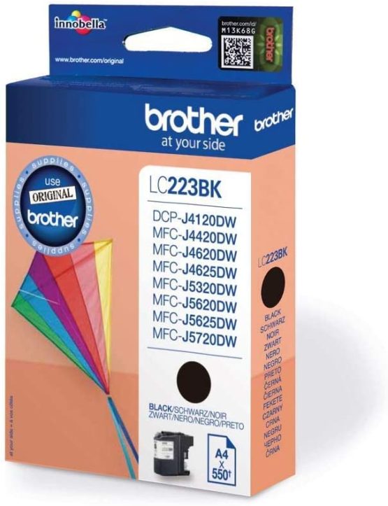 Brother LC-223BK Inkjet Cartridge, Black, Single Pack, High Yield, Includes 1 x Inkjet Cartridge, Brother Genuine Supplies - Image 2