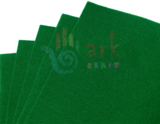arkCRAFT Felt Sheets, A4 Size, 5 Per Pack (Forest Green)