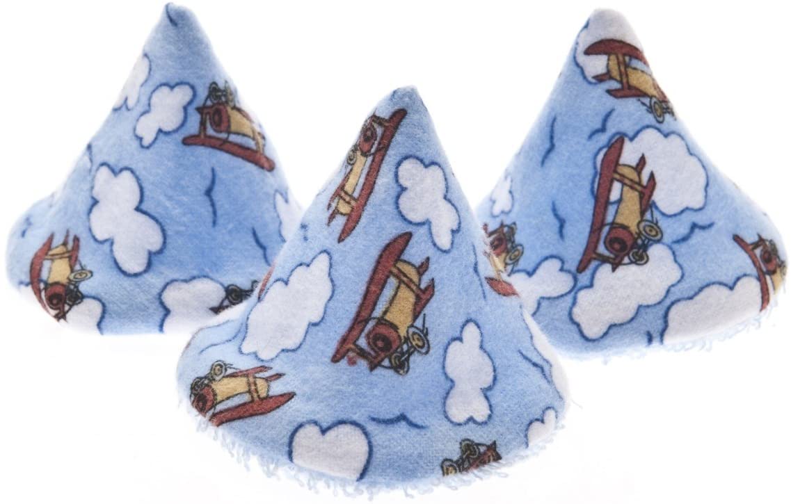 The Peepee Teepee for the Sprinkling WeeWee: Airplanes in Cellophane Bag, Blue, 3 Count (Pack of 1)