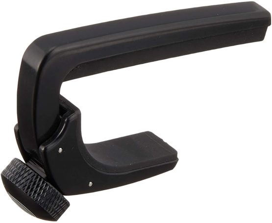 D’Addario Guitar Capo – NS Lite Classical - Ultralight for 6 String Classical Acoustic Guitars with Nylon Strings - Micrometer Tension Adjustment - Black - Image 2