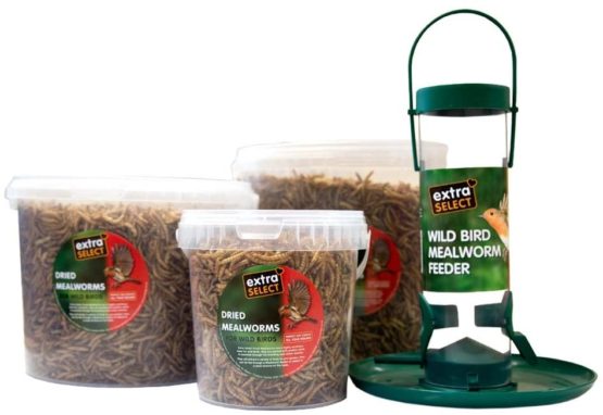Extra Select Dried Mealworms Wild Bird Feed Treat, 5 Litre - Image 3