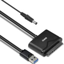 USB 3.0 to SATA Adapter for 2.5"/3.5" HDD/SSD, BENFEI USB 3.0 to SATA III Hard Drive Disk Adapter with 12V/2A Power Adapter