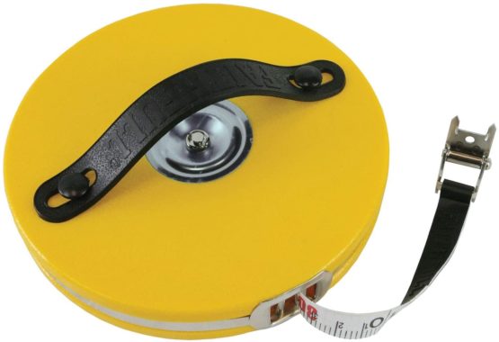 Faithfull Tools FAITM50 50 m/165 ft Closed ABS Fibreglass Long Tape - Yellow - Image 3