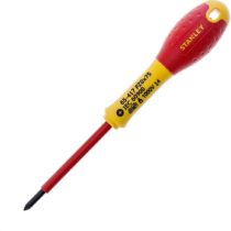Stanley 0-65-417 Fat Max Screwdriver Insulated Pz Pz0X75Mm-Red And Yellow