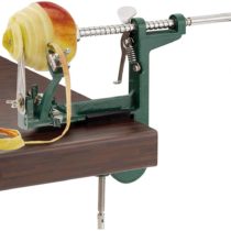 Westmark Apple Peeler/Cutter/Decorer With Screw Clamp For Table Mounting, 31 X 5.3 X 21 cm, Stainless Steel/Aluminium, Apfeltraum, Green/Silver, 11432260