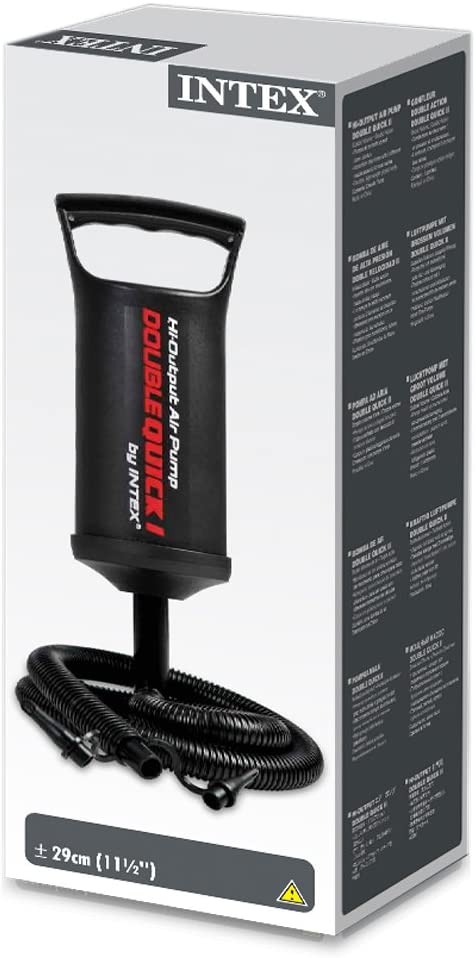 Intex Double Quick High Output Hand Air Pump 29 cm, Black - Image 3