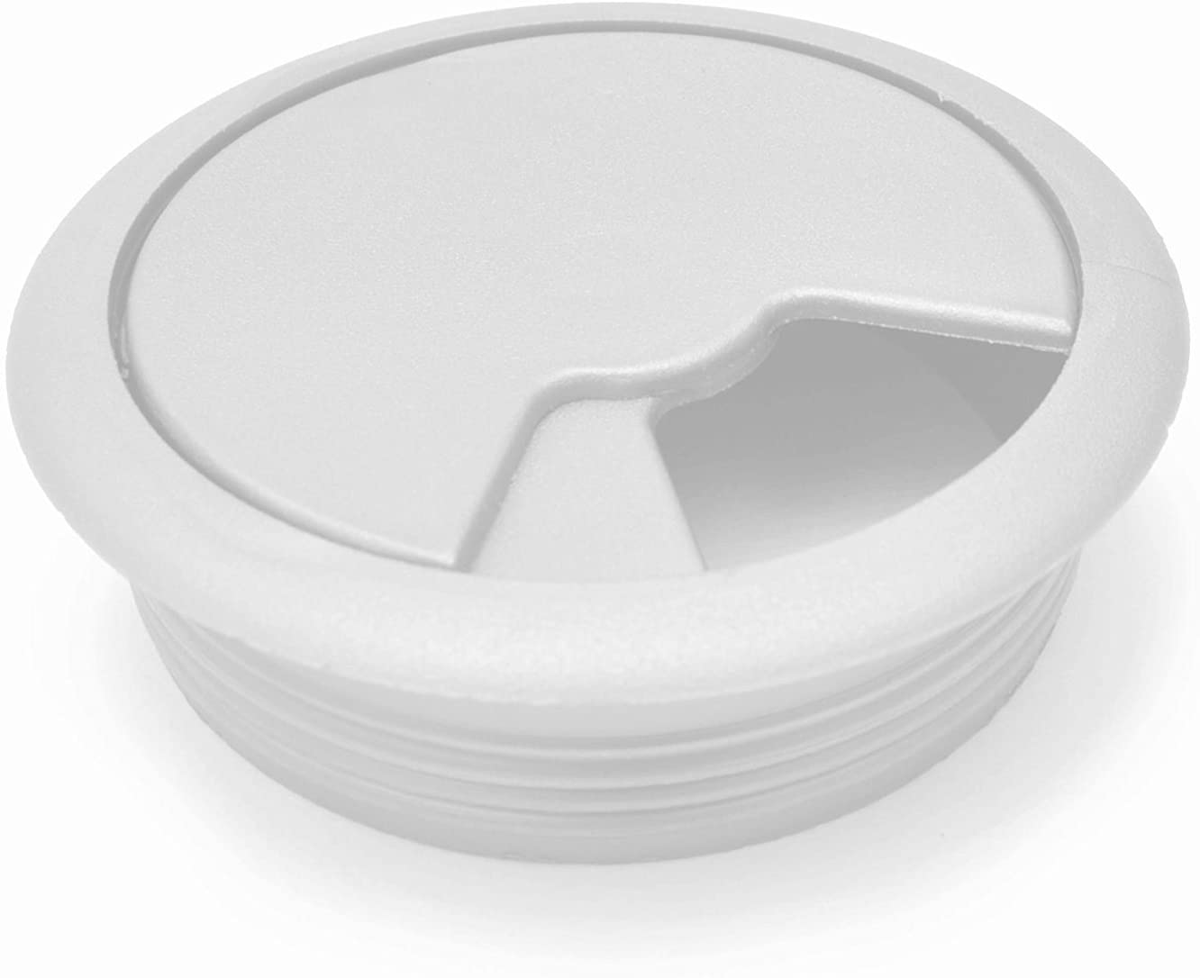 Computer Grommet for Desk Table Cable Tidy (60mm, White) BigaMart