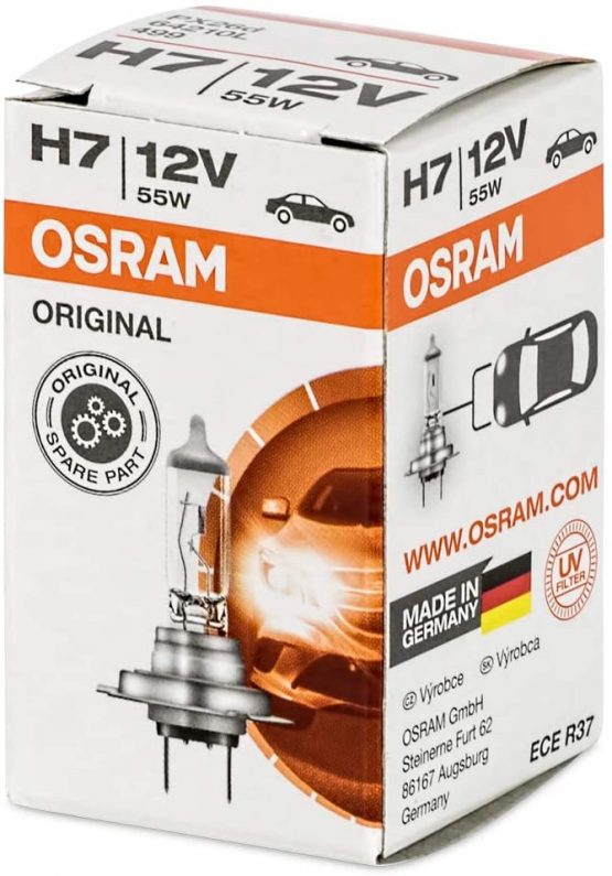 Osram H7 Longlife High Tech 12V 55W PX26D 64210L, 2 car lamps, incandescent bulbs - Image 3