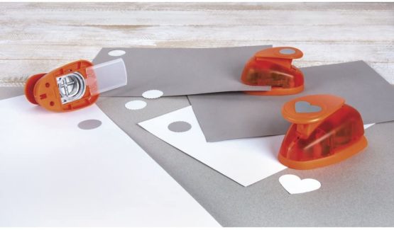 Rayher Square with Deco Border Motive Puncher, Orange, 2.7 x 2.7 cm - Image 4
