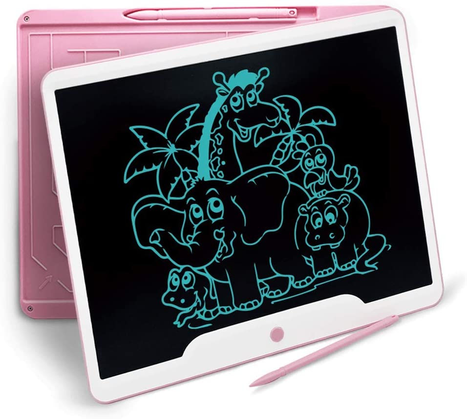Pink Portable Ultra Thin Drawing Board for Kids and Adults at Home Richgv LCD Writing Tablet 15 Inch Electronic Doodle Pads Digital Ewriter Graphics Tablets School Office Business Handwriting Pad