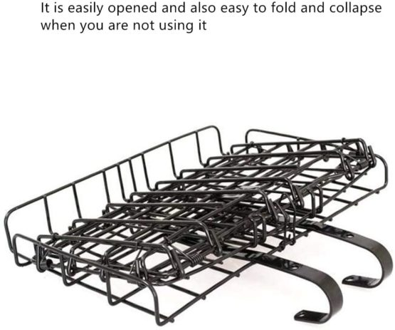 ETOPARS Front Rear Hanging Bike Basket Detachable Folding For Mountain Bicycle Cycling - Image 4
