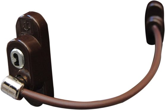 Penkid Safety Window Restrictor (Single, Dark Brown)
