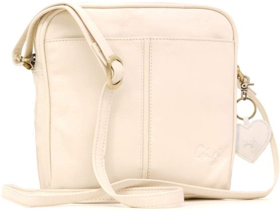 GIGI - Women’s Small Leather Cross Body Handbag - Shoulder Bag with Long Adjustable Strap - OTHELLO 22-29