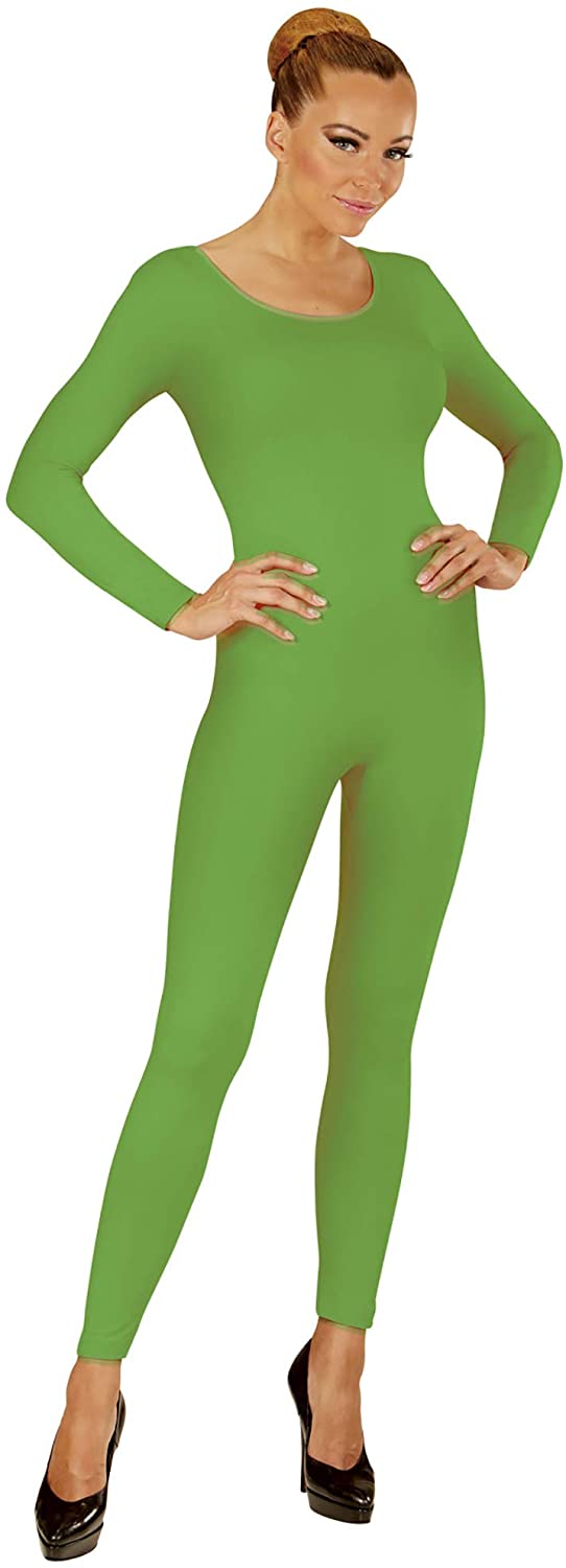 Widmann GREEN BODYSUIT MEDIUM AND LARGE FOR FANCY DRESS COSTUME, M-L