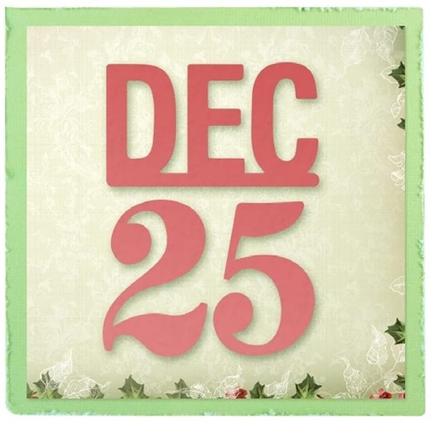 December 25 Note Ultimate Crafts “December 25” Die and Header Card – BigaMart