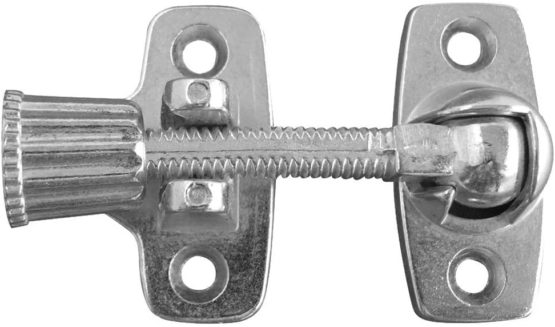 Merriway BH04797 Bright Zinc Plated Brighton Style Sash Window Lock Fastener - Pack of 2