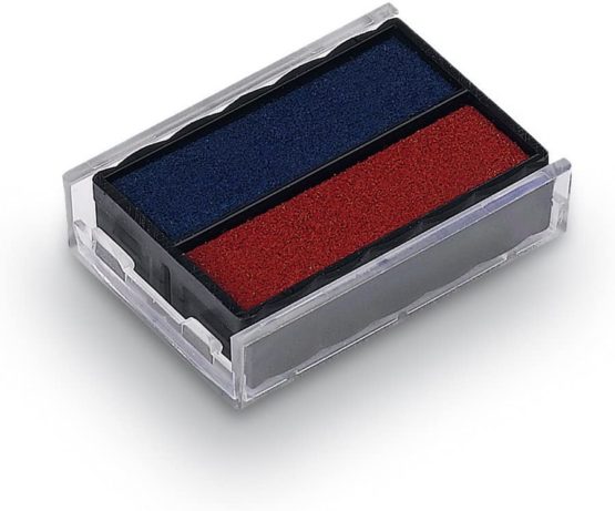 Trodat Replacement Ink Pads 6/4850 - Pack of 2 - Red/Blue Ink - For The Printy 4850 and 4850/L