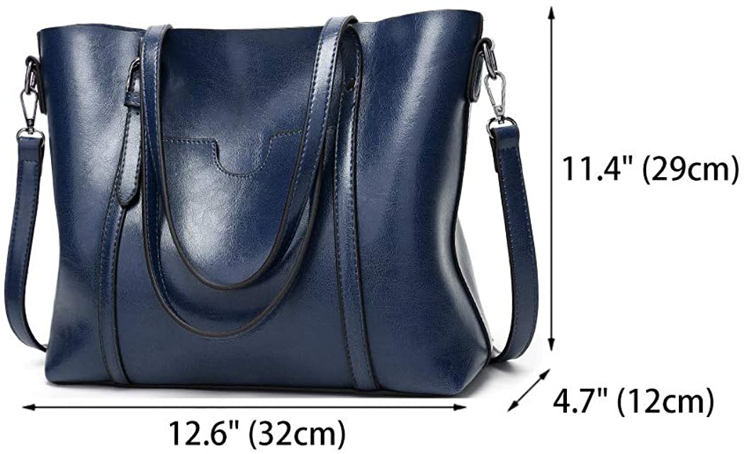 AINUOEY Women's Top-Handle Bags Handbags Hobos Shoulder Bags PU Leather Convertible - Image 3