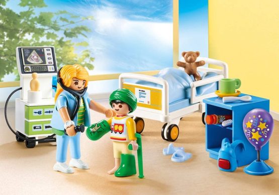 Playmobil 70192 City Life Children's Hospital Room, for Children Ages 4+ - Image 2