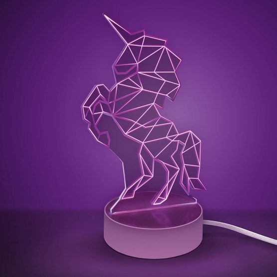 Mustard Unicorn LED Light - Rechargeable USB Powered Night Light Unicorn Shape Sign Lamp for Wall Decoration, Bedroom, Office, Children's Room, Party Decorations Gifts - Image 4