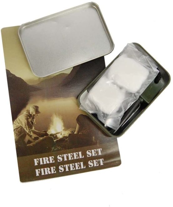 Camping Flint Survival Lighter Striker Fire Kit with Box - Image 3