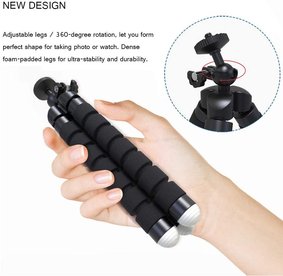 JUMKEET Phone Tripod, Mini Portable Tripod with Bluetooth Control - Image 2