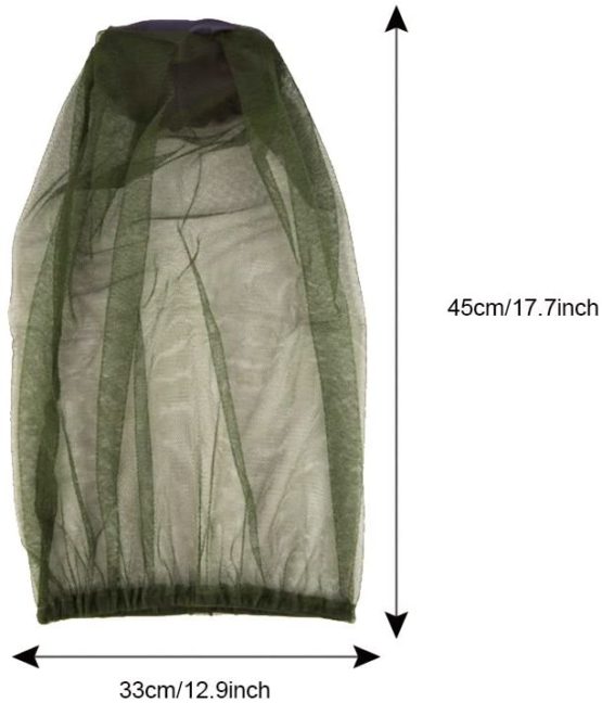 GOLRISEN 3 PCS Midge Nets Mosquito Head Net Breathable Mosquito Face Net Green Midge Head Net Protect from Flying Insects for Outdoor Activities - Image 4