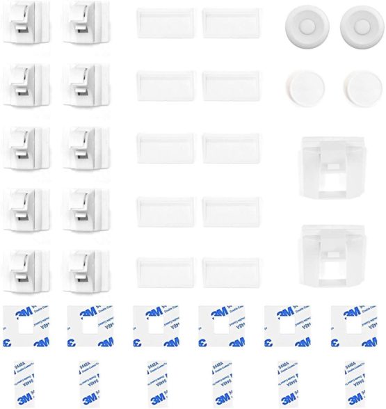 Baby Safety Magnetic Cupboard Locks - 10 Pack Child Proof Cupboard Catches and Locks, No Screws or Drilling, Easy Install in Seconds, Latest Design to Protect Your Kids and Toddlers - Norjews - Image 2