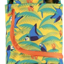 Close Pop-in Printed Stuff Sack Reusable & Washable Diaper Bag Waterproof Lock in odours and wetness Nappy Organizer Bag Reusable Washable Cloth Diaper Bag Parrot Print