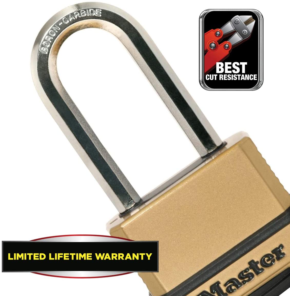MASTER LOCK High Security Padlock, Security Level 9/10, Outdoor, Combination, Zinc, Weatherproof, XLong Shackle - Image 4