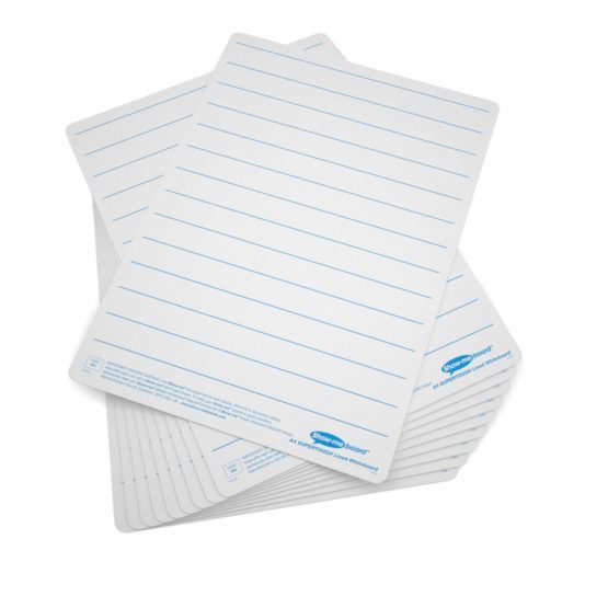 Show Me A4 Super Tough Lined Drywipe Board 10-Pieces