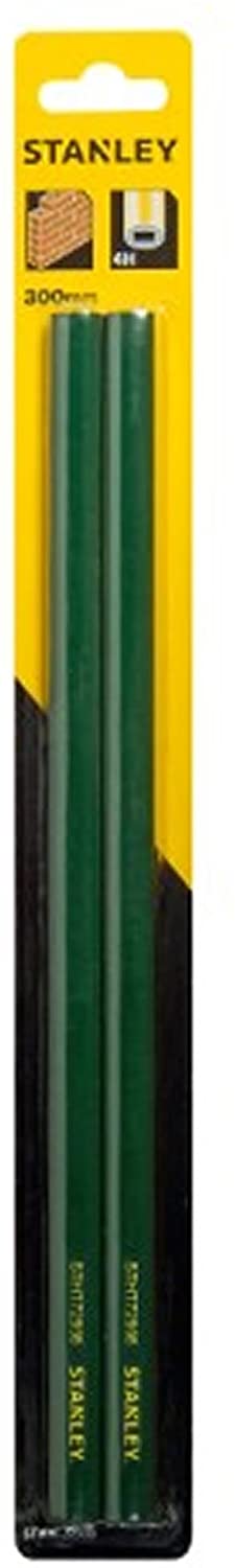 Stanley STHT0-72998 Workman's Pencils - 30 cm, 2 Pieces - Green Exterior, Multicolored, 2 count (Pack of 1) - Image 3