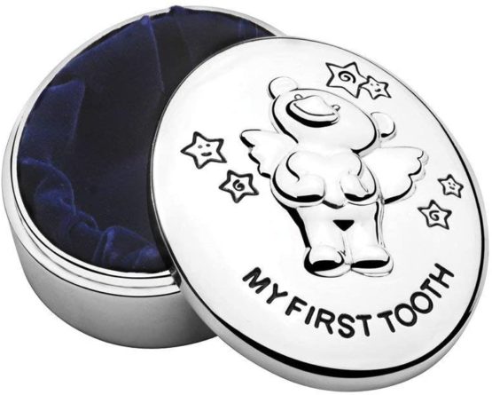 Zilverstad 7825261 Keepsake Pot My First Tooth with Bear Twinkle Design 5.5 x 4.5 cm Tarnish-Proof Silver-Plated - Image 2