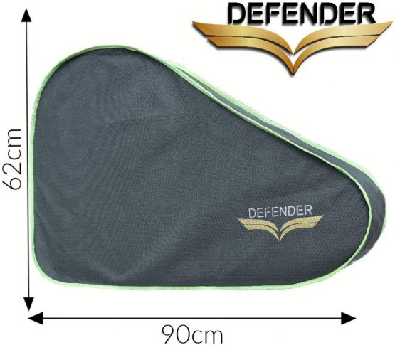 Caravan Defender Tow Hitch Cover Light Grey/Green Universal Towing Accessories Protector Waterproof Trailer Covers with Straps - Image 2