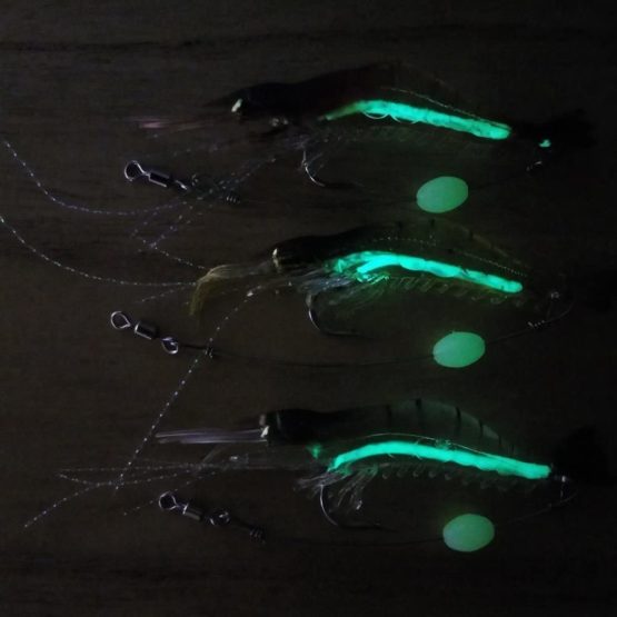 NewShot Luminous Soft Shrimp Fishing Lure Soft Bait with Hook Sea Fishing Lure Mixed Color for Bream Bass Flathead Whiting Snapper - Image 2