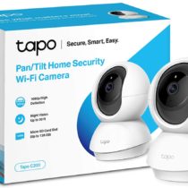 TP-Link Tapo Pan/Tilt Smart Security Camera, Indoor CCTV, 360° Rotational Views, Works with Alexa&Google Home, No Hub Required, 1080p, 2-Way Audio, Night Vision, SD Storage, Device Sharing(Tapo C200)