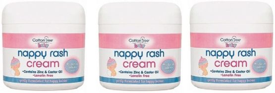 Scotvision® 3 x Cotton Tree Nappy Rash Cream Zinc & Castor Oil Cream 200ml Lanolin Free - Image 3