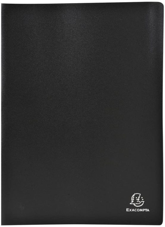 Exacompta Soft PP Display Book, A4, 50 pockets - Black