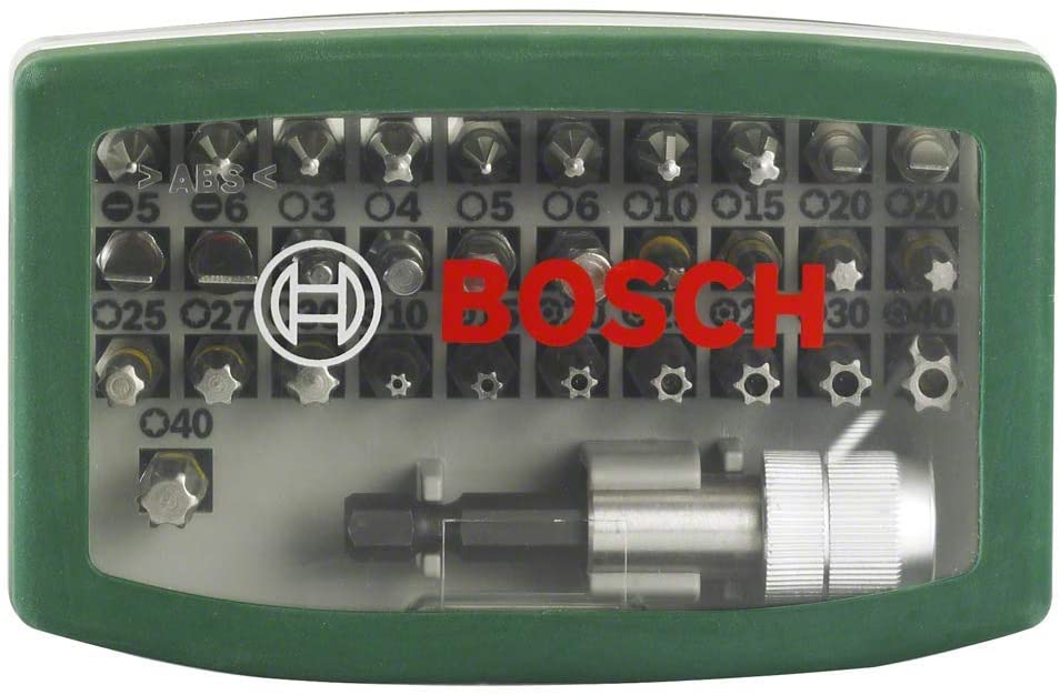 Bosch 32pc. Screwdriver Bit Set (PH-, PZ-, Hex-, T-, TH-, S-Bit, Accessories Drill and Screwdriver), Green, Einzelpackung - Image 3