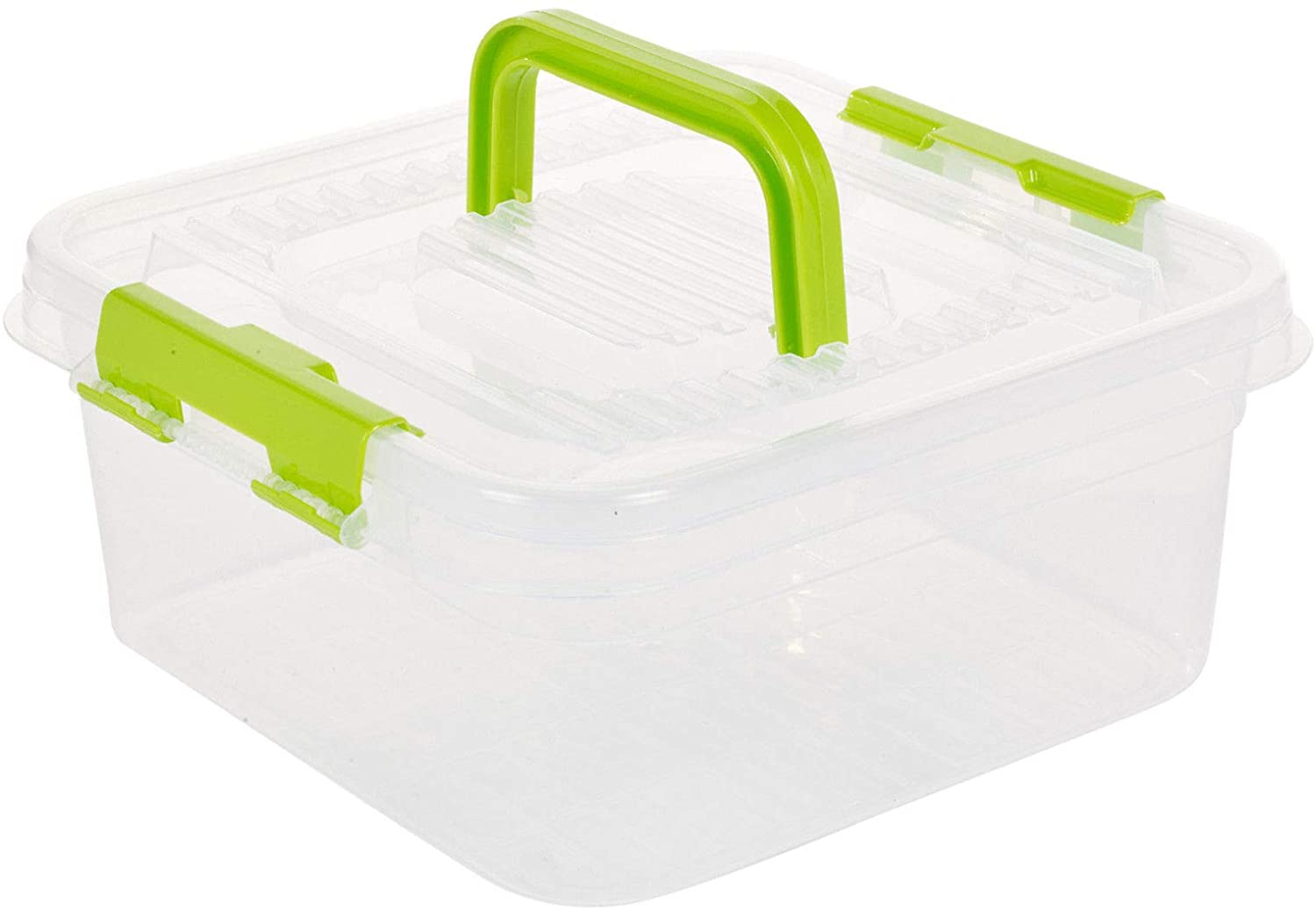 GEEZY 21 Piece Plastic Picnic Set, Reusable Camping Dinner Set for 4 with Plates, Cups, Cutlery & Storage Box - Image 4