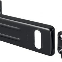 Master Lock 704EURDBLK Outdoor Door Padlock Hasp, Black, 11 x 4.4 cm