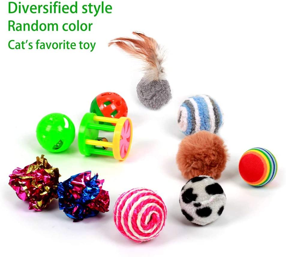 GaiusiKaisa Cat Toys, 23Pcs Interactive Toys for Indoor Cat & Kitten with Feather Wand, Catnip Fish, Matatabi Sticks - Image 3