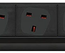 Brennenstuhl Premium-Line 8-Way Extension Lead (Power Strip with Switch and 3m Cable, Extension Cord with 80° Angle of Sockets, Made in Germany) Black