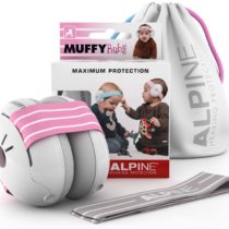 Alpine Muffy Baby Ear Defenders - Ear muffs for babies and toddlers from 12 to 36 months - Prevents hearing damage - Improve sleep on the move - Comfortable fit - Pink