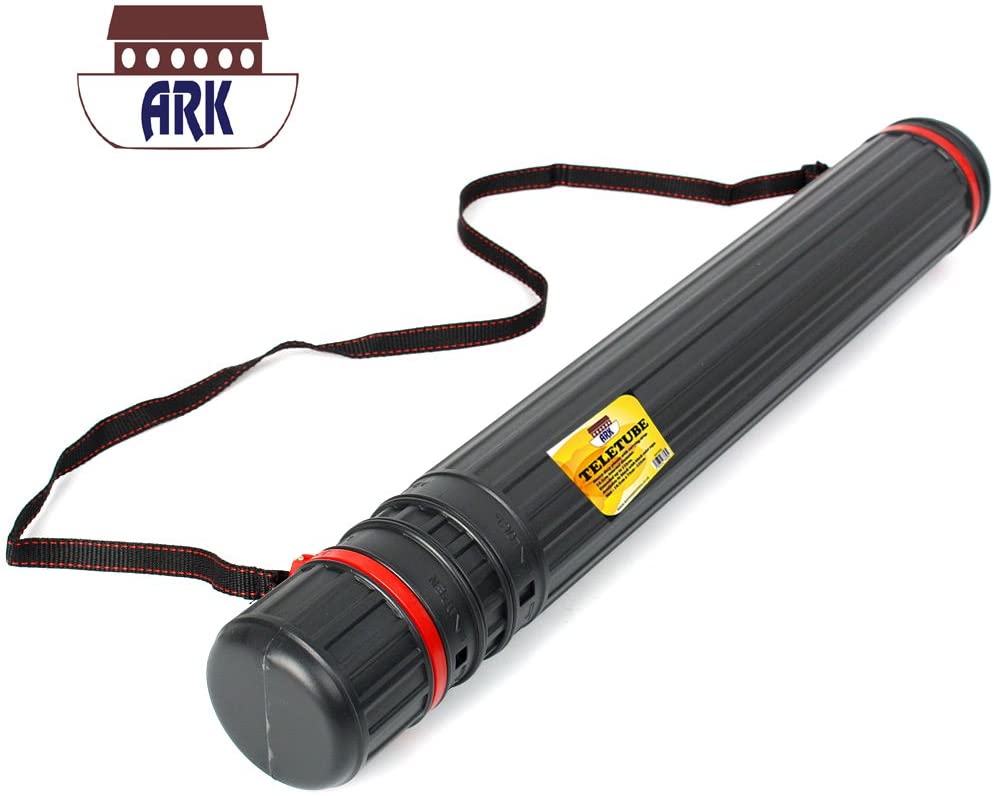 Jumbo Teletube Drawing Tube Plastic Extendable Storage Carrying Tube Case - PDT-D45 by ARK, Black, 76 cm (L) x 9 cm (W) - Image 2
