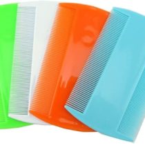Airsun 4 Pack Flea Lice Combs Grooming Fine Tooth Hair Dandruff Combs Double Sided Health Remedies Repellent Ticks Dogs Cats